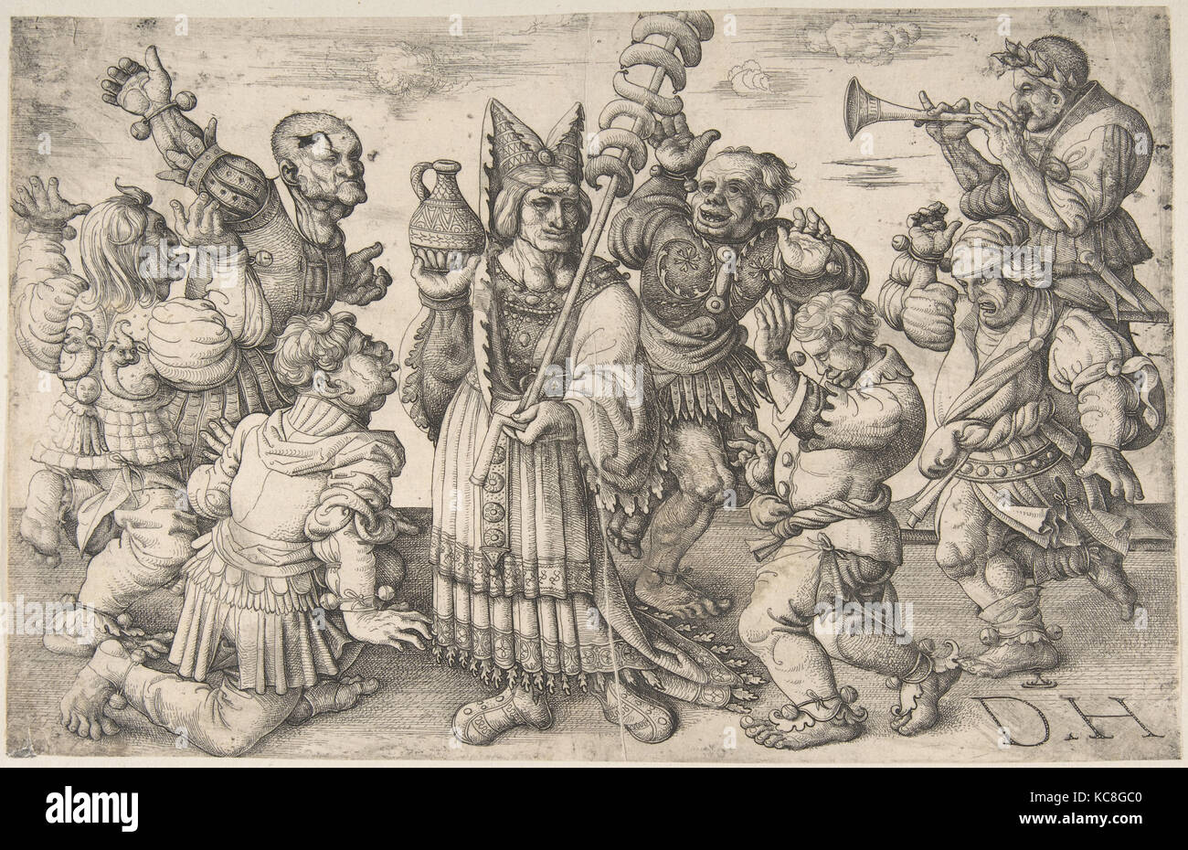 Morris ballerini, Daniel Hopfer, la fine del XV e inizio del XVI secolo Foto Stock
