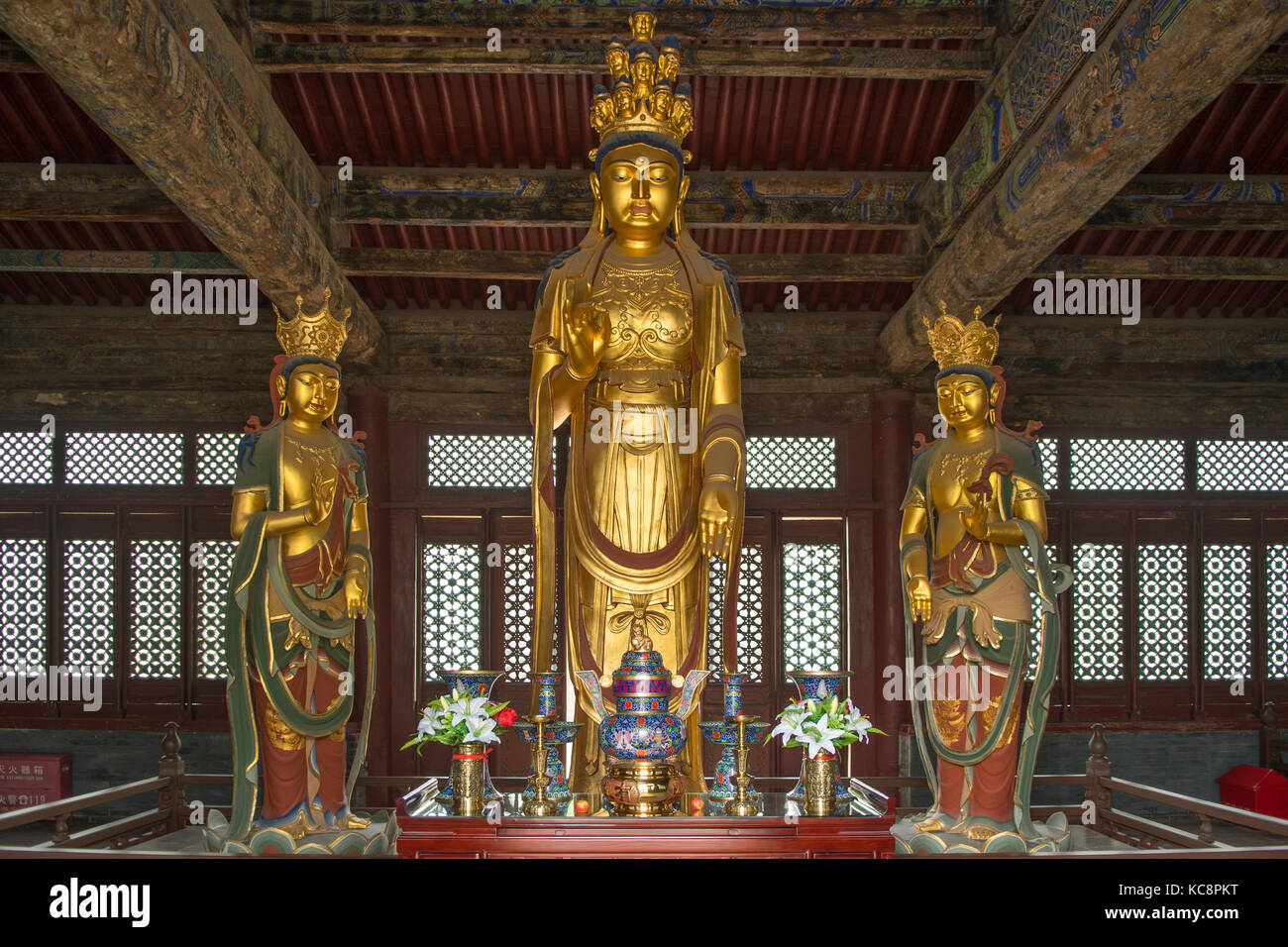Dea della Misericordia nel monastero huayan, datong, shanxi, Cina Foto Stock