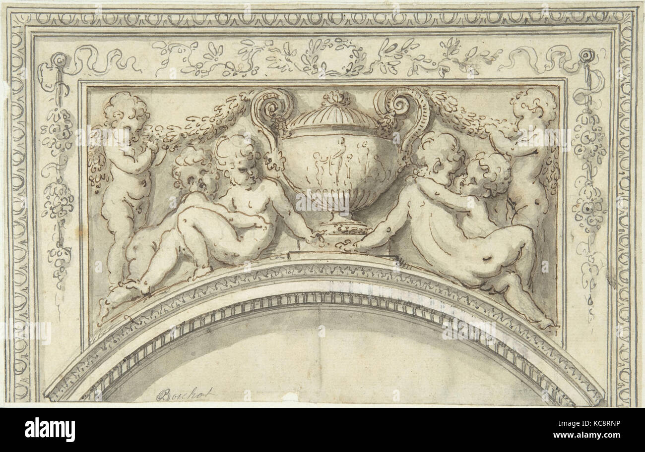 Design per oltre Porta, Guillaume Boichot, ca. 1760-80 Foto Stock