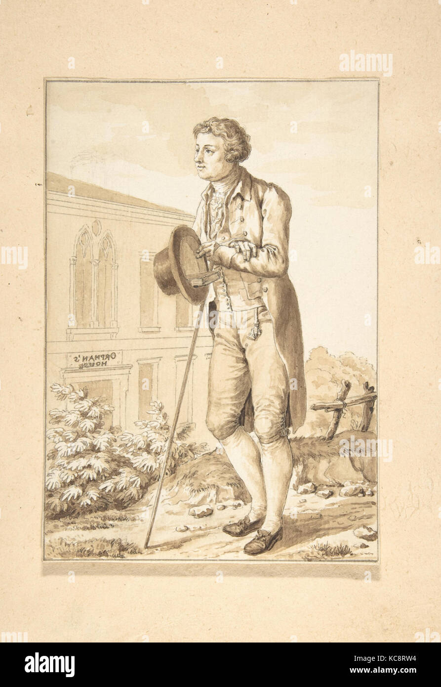 Ritratto di Edmond Burke, Antoine Louis François Sergent Marceau, ca. 1815 Foto Stock