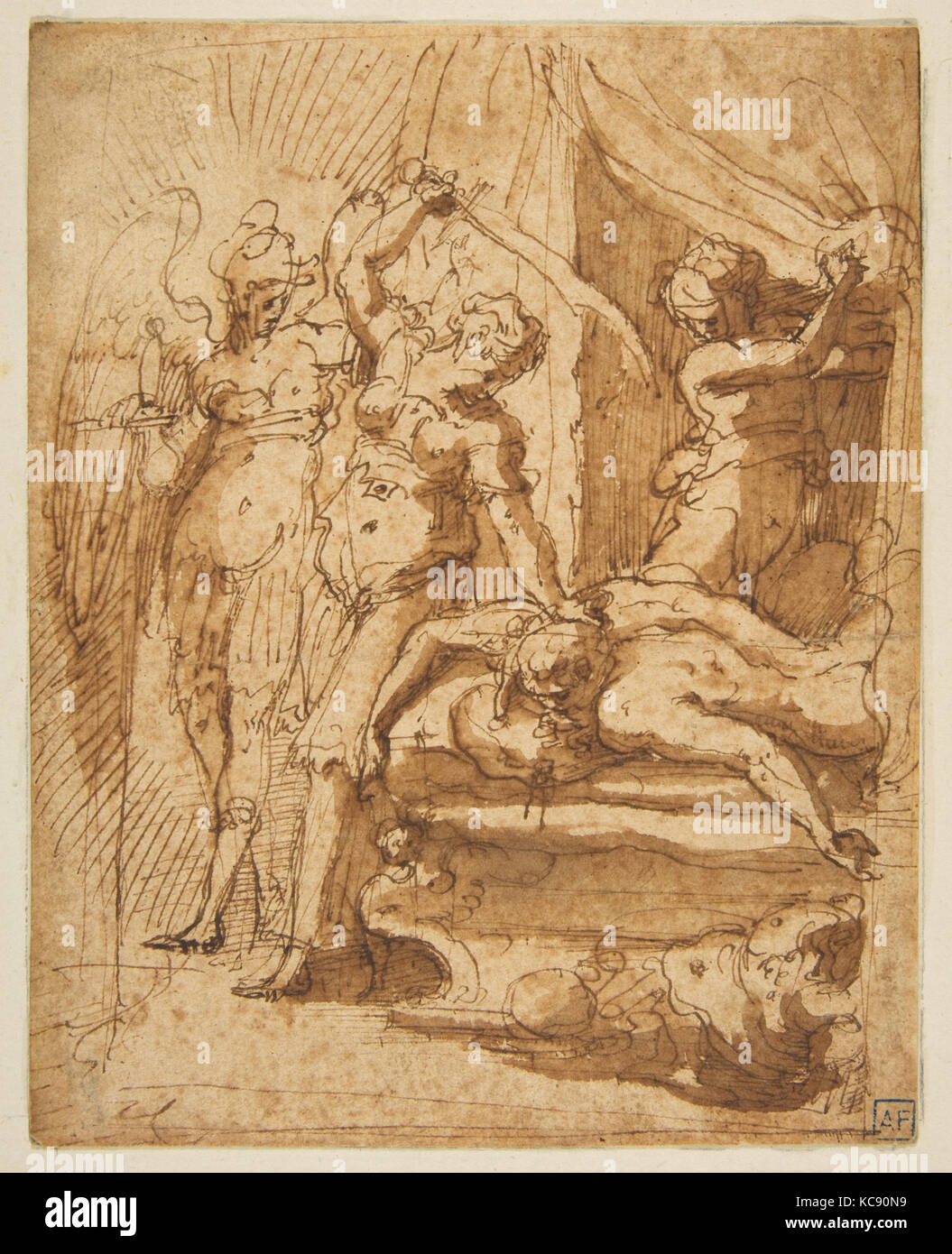 Judith Decapitating Oloferne, Giorgio Vasari, 1511-74 Foto Stock
