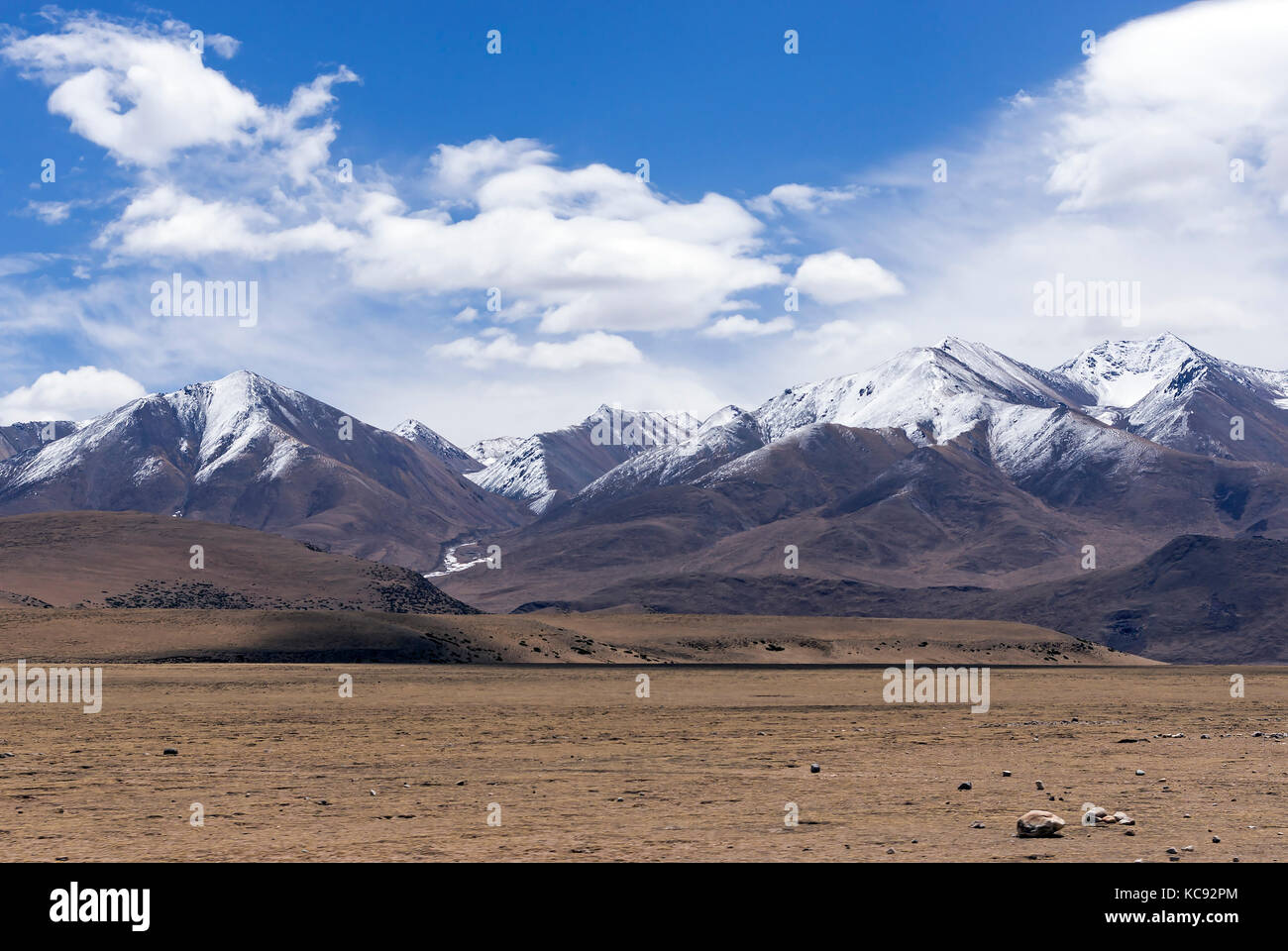 Tipico paesaggio di montagna - Tibet Foto Stock