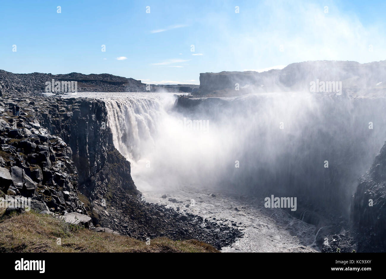 Dettifoss cascata in Vatnajokull National Park - Northeast Islanda Foto Stock