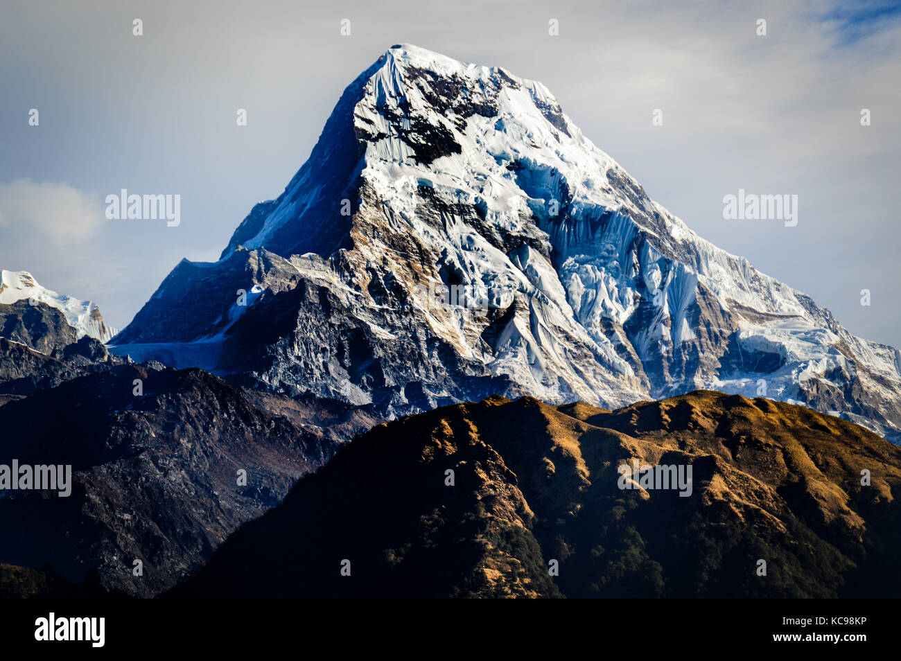 Magestic Annapurna mountain range Foto Stock