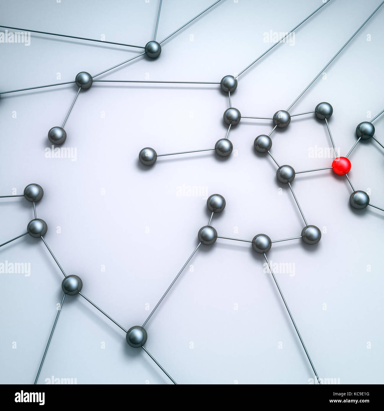 Concetto di connessione 3d rendering Foto Stock