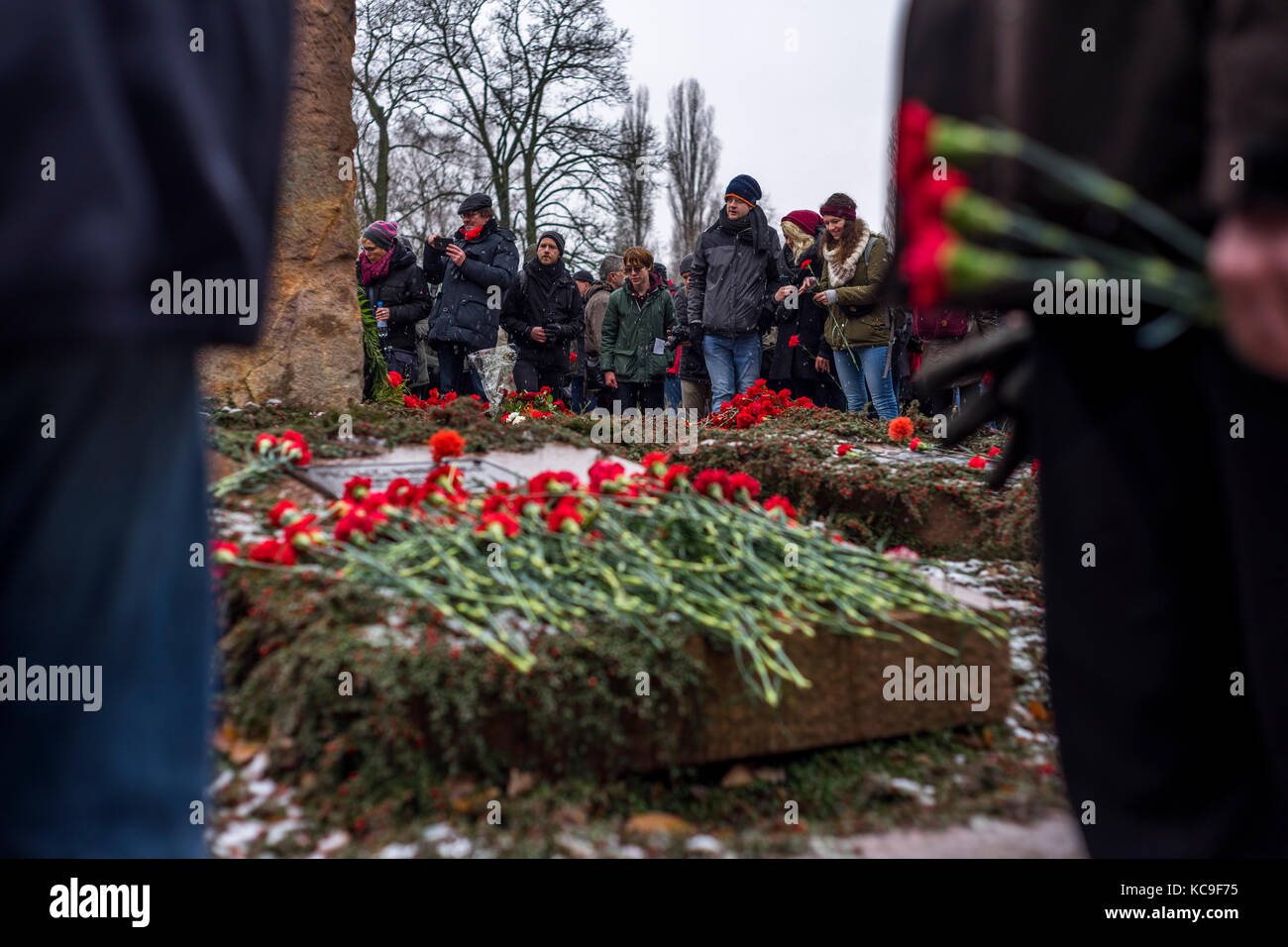 Liebknecht-luxemburg-Demonstration, Berlino 2017. Foto Stock