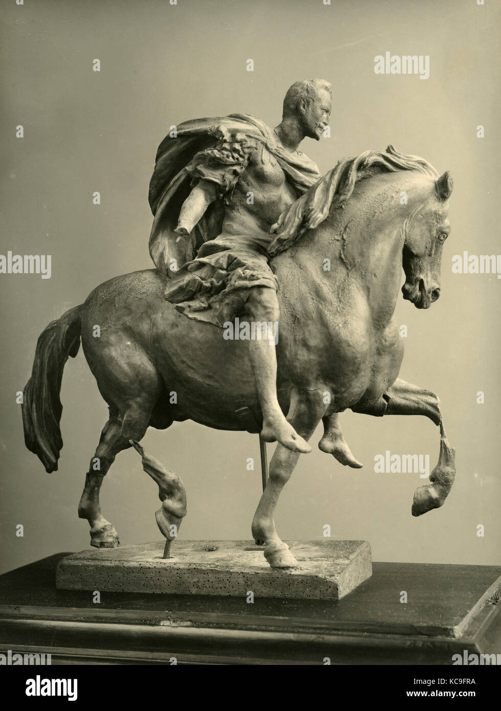 Modello in cera statua di Alessandro Farnese, scultura da Francesco Mochi Foto Stock