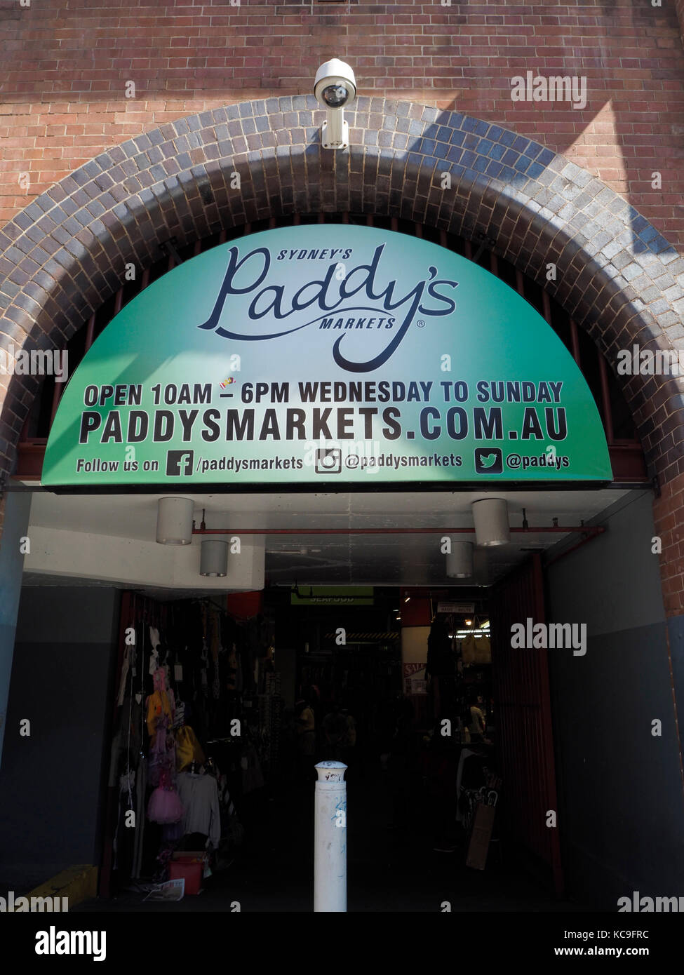 Ingresso Paddy's market a Sydney, in Australia. Foto Stock
