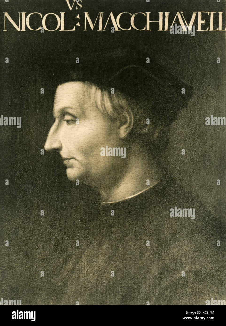 Niccolò Machiavelli, ritratto Foto Stock