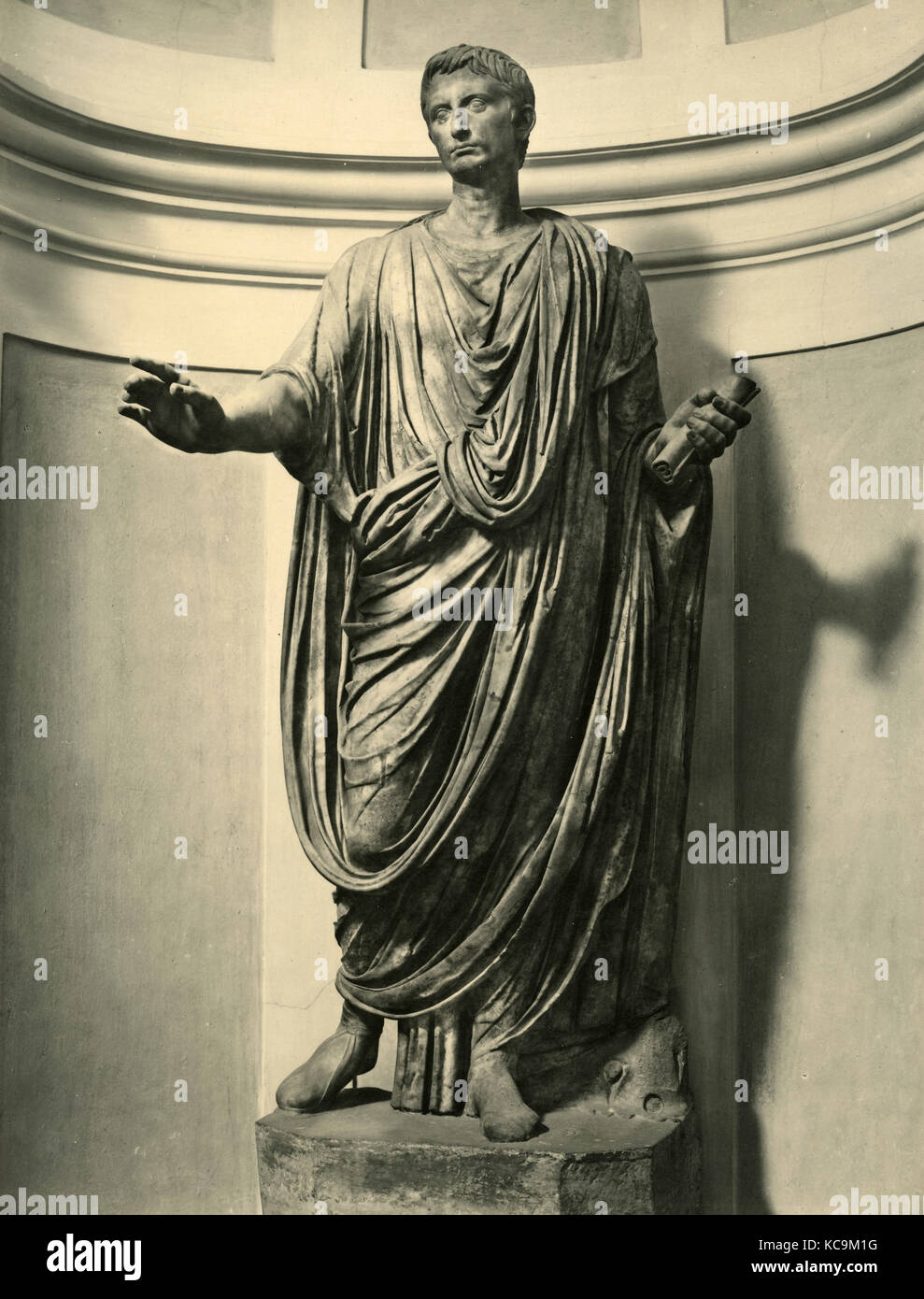 Augusto Imperatore Romano scultura Foto Stock