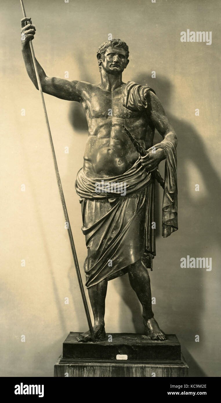 Augusto Imperatore Romano scultura Foto Stock