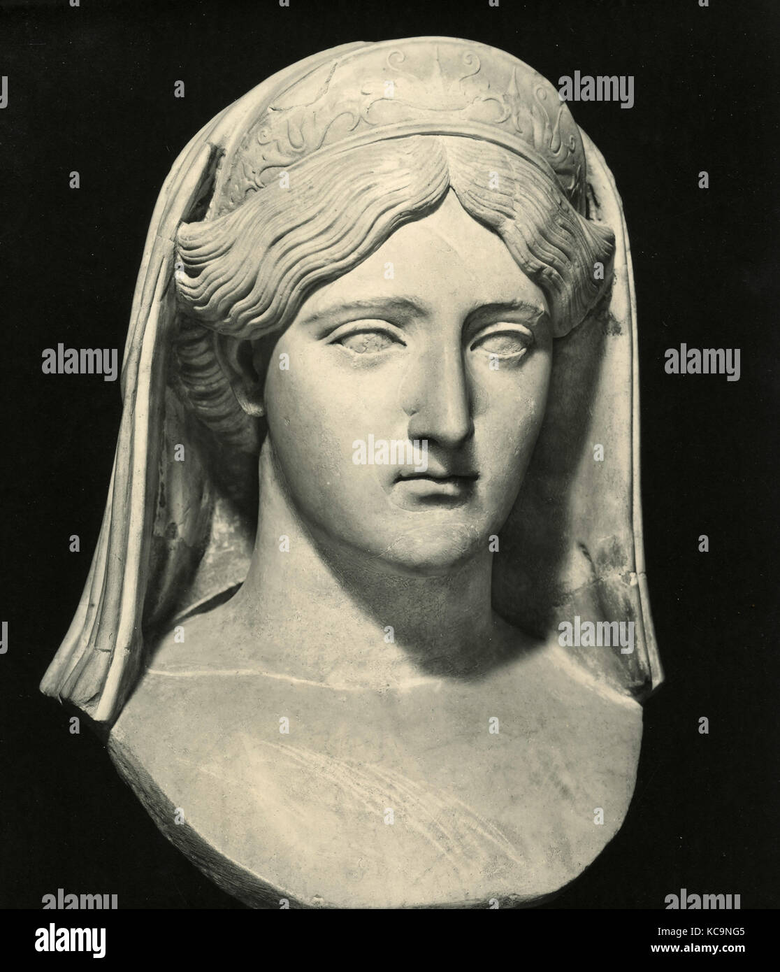 Livia, moglie di Augusto, testa di marmo Foto Stock
