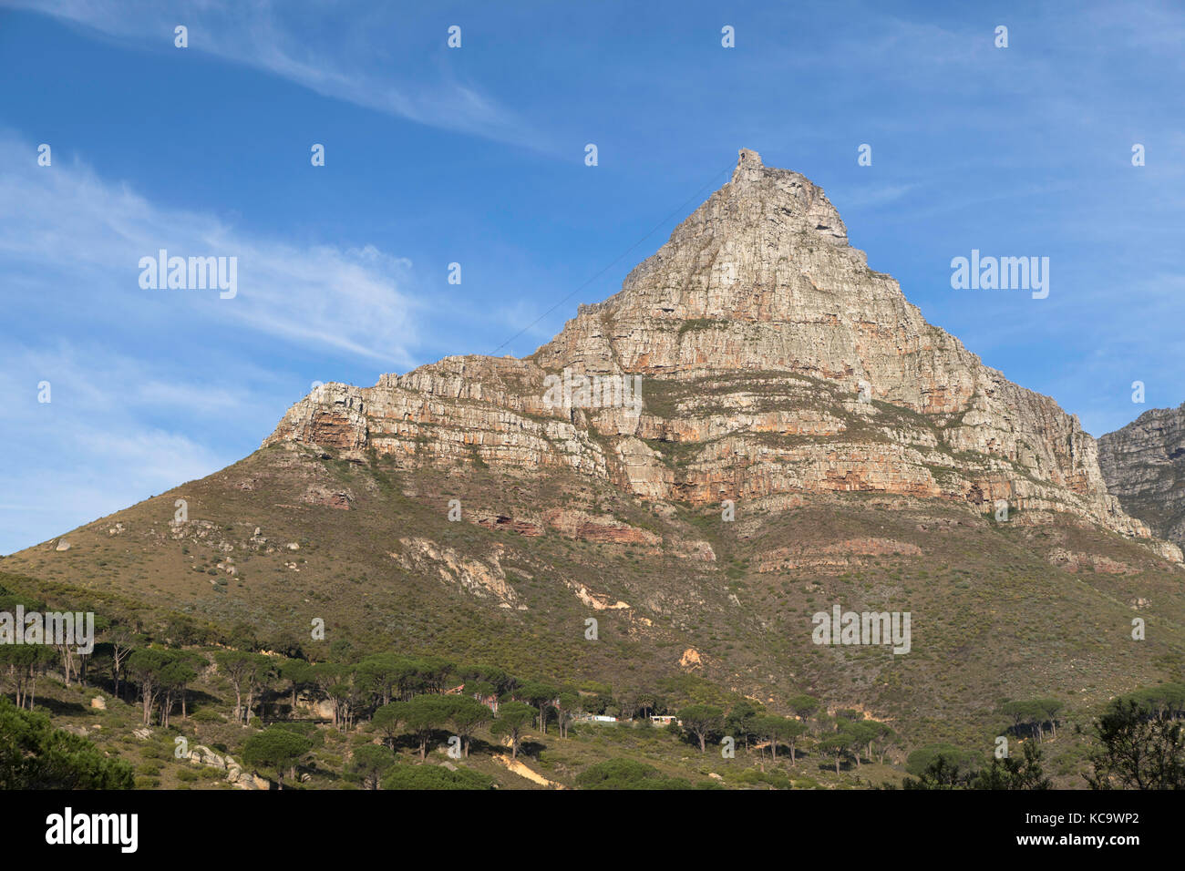 Cabinovia di Table Mountain e Cape town, Western Cape, Sud Africa Foto Stock