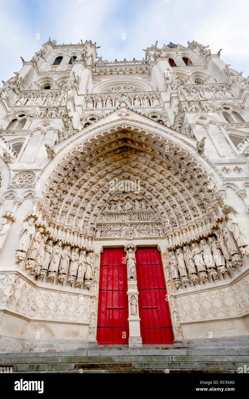 Amiens (Francia), la cattedrale di Notre Dame, Kathedrale Notre Dame d'Amiens (Frankreich) Foto Stock