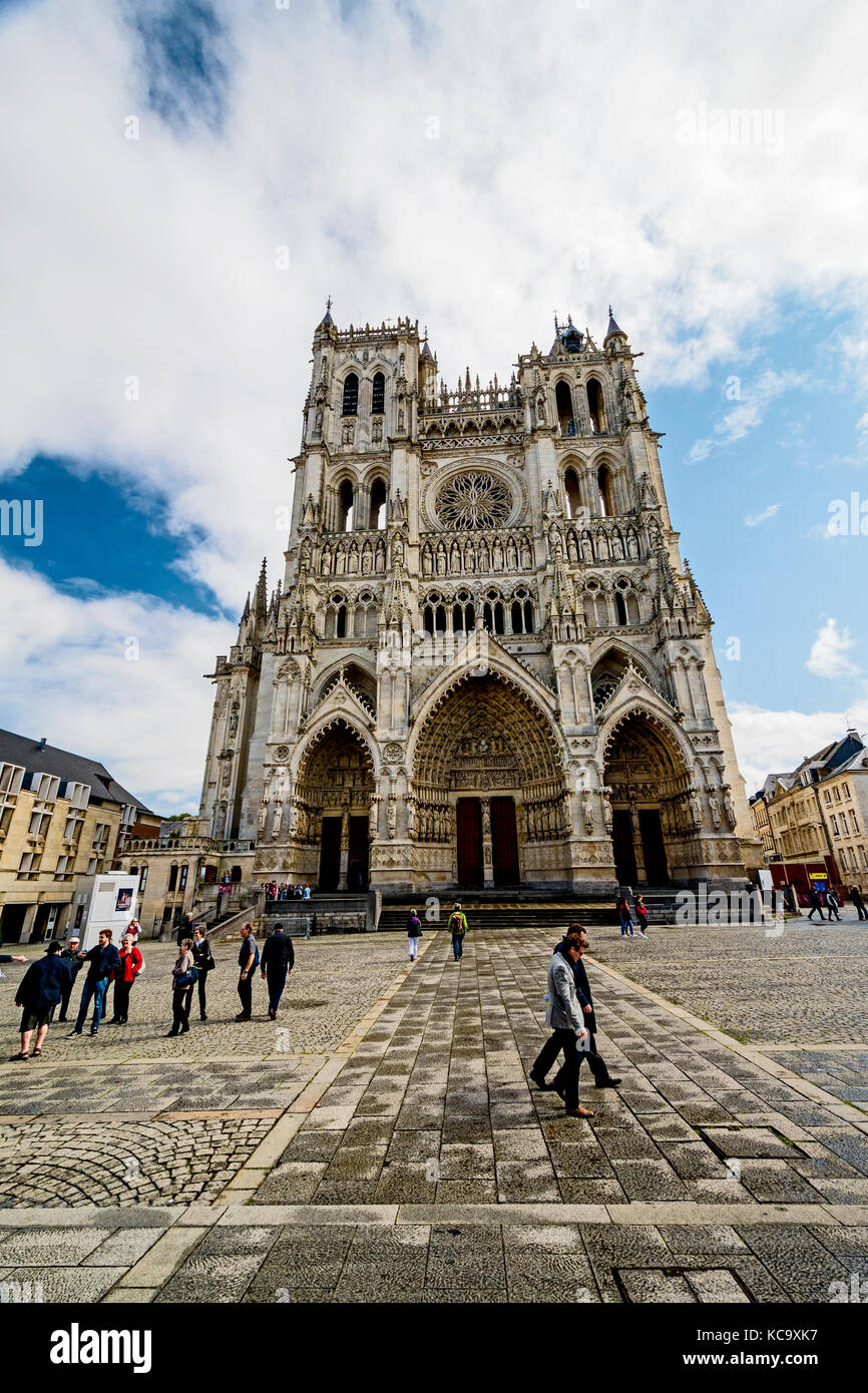 Amiens (Francia), la cattedrale di Notre Dame, Kathedrale Notre Dame d'Amiens (Frankreich) Foto Stock