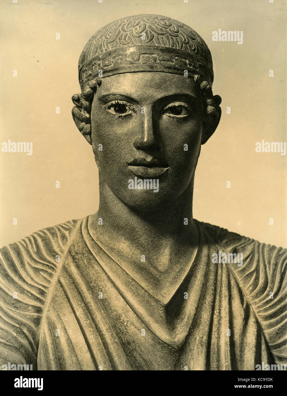 Auriga, marmo statua greca Foto Stock