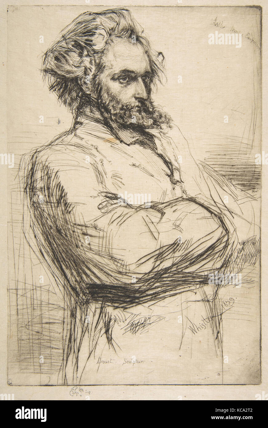 Drouet (C.L. Drouet, scultore), James McNeill Whistler, 1859 Foto Stock