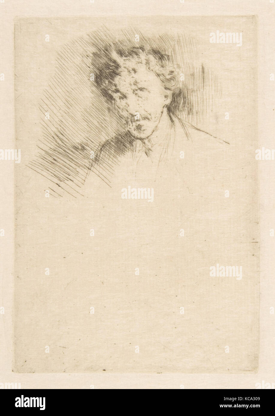 Whistler con il blocco bianco, James McNeill Whistler, 1879 Foto Stock