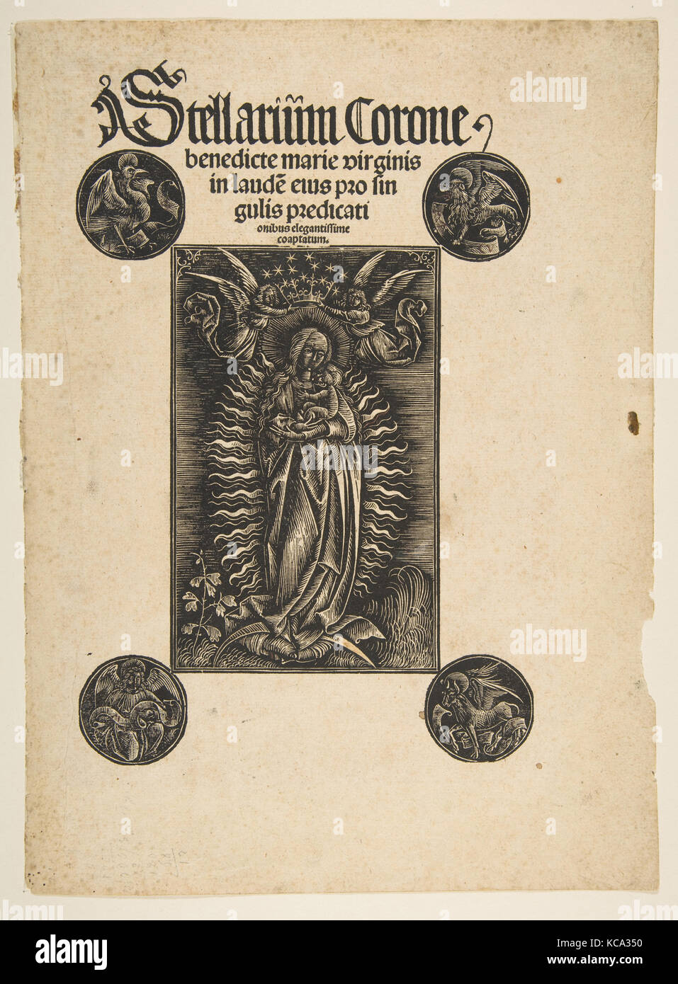 Titolo-pagina da Pelbartus de Temesvar, Johann Otmar, 1502-14 Foto Stock