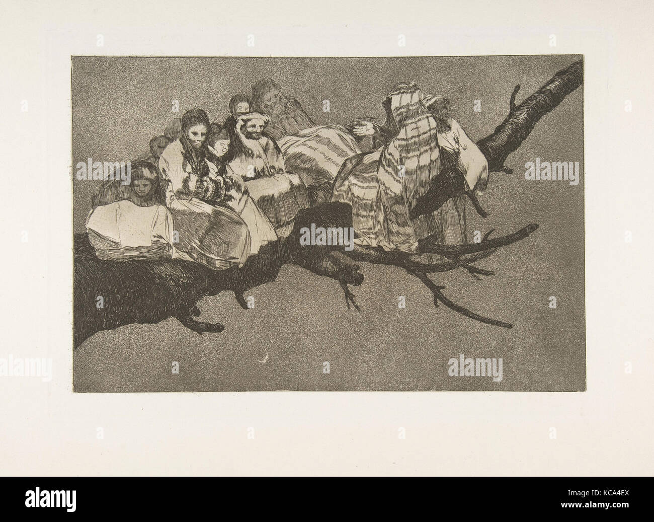La piastra 3 dalla 'Disparates': ridicolo follia, Goya, ca. 1816-23 (pubblicato 1864 Foto Stock
