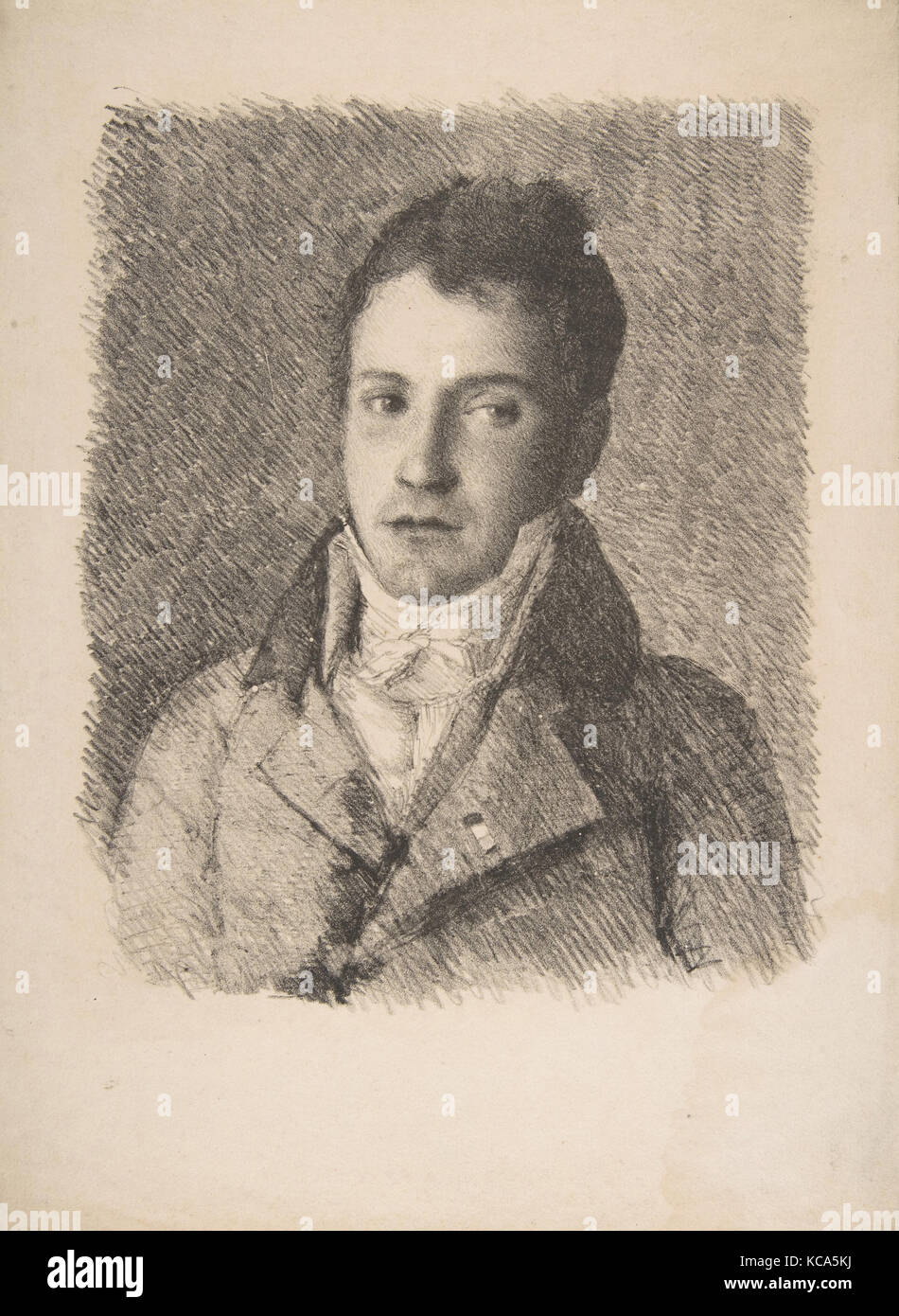 Ritratto di un giovane uomo, precedentemente attribuito a Goya, ca. 1820 Foto Stock