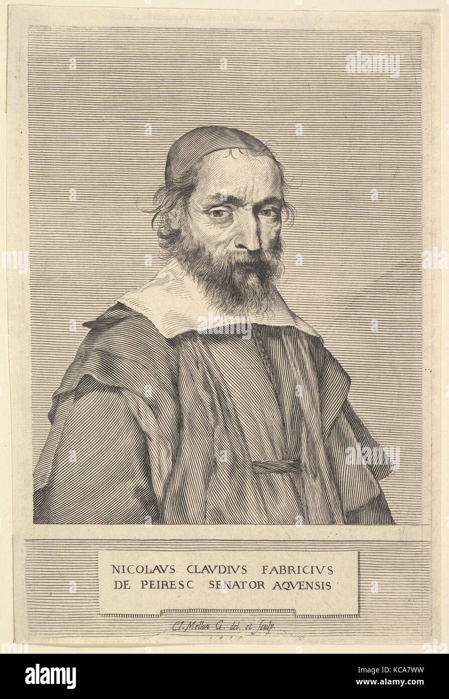 Nicolas-Claude Fabri de Peiresc, Claude Mellan, 1637 Foto Stock