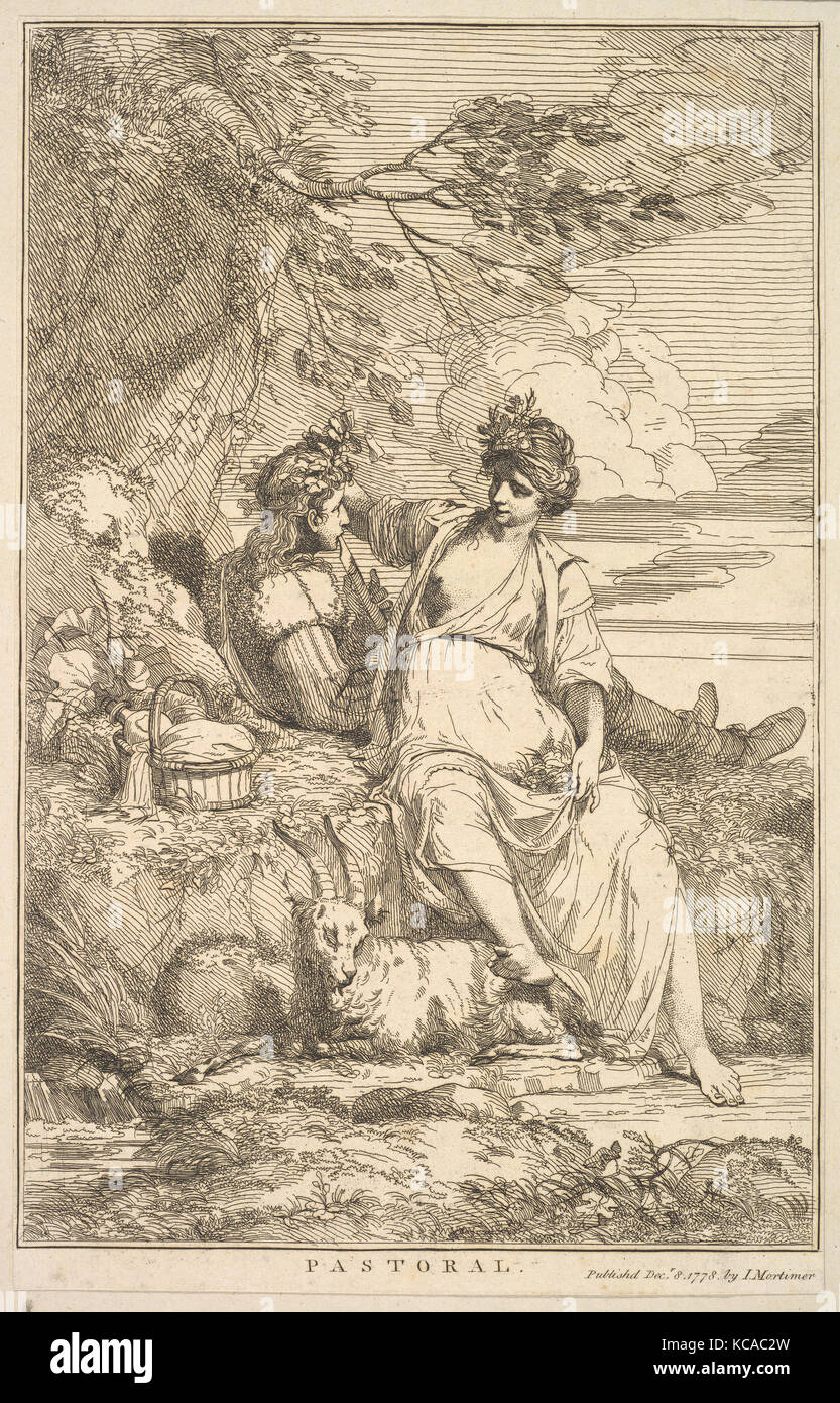 Pastorale (da quindici acqueforti dedicato a Sir Joshua Reynolds), 8 Dicembre 1778 Foto Stock