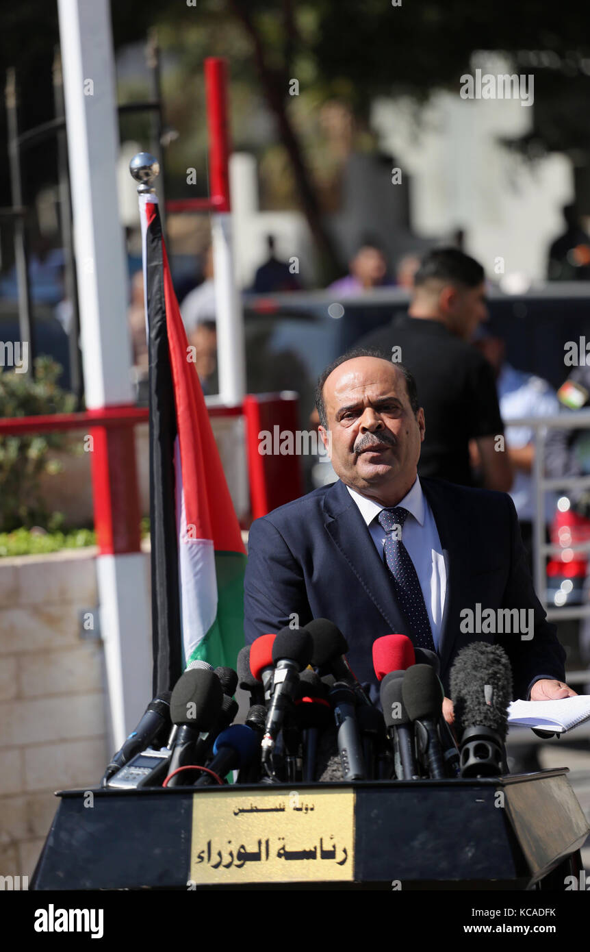 Gaza, striscia di Gaza, territorio palestinese. 3 ottobre 2017. Il