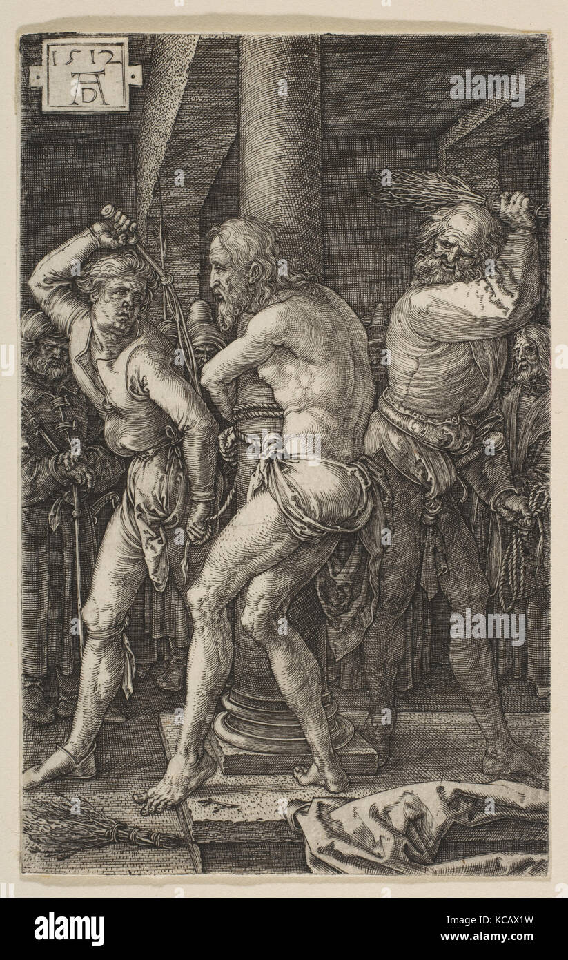 Flagellazione di Cristo, dalla passione, Albrecht Dürer, 1512 Foto Stock