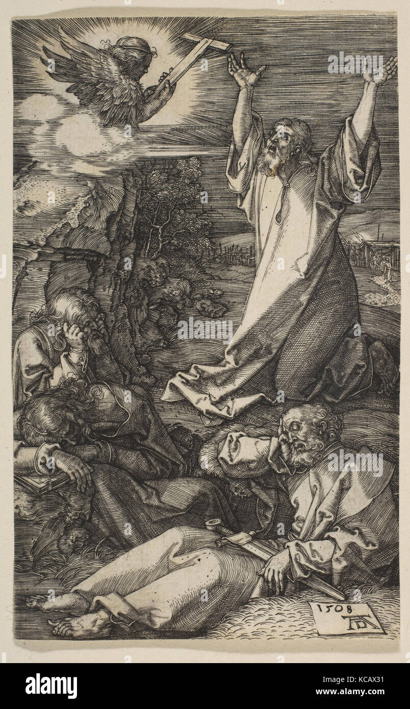 Cristo sul monte degli Ulivi, dalla passione, Albrecht Dürer, 1508 Foto Stock