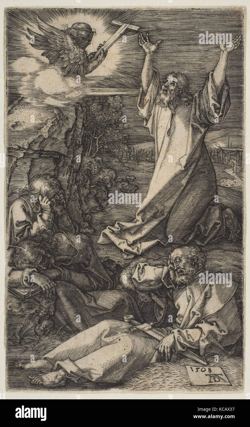 Cristo sul monte degli Ulivi, dalla passione, Albrecht Dürer, 1508 Foto Stock