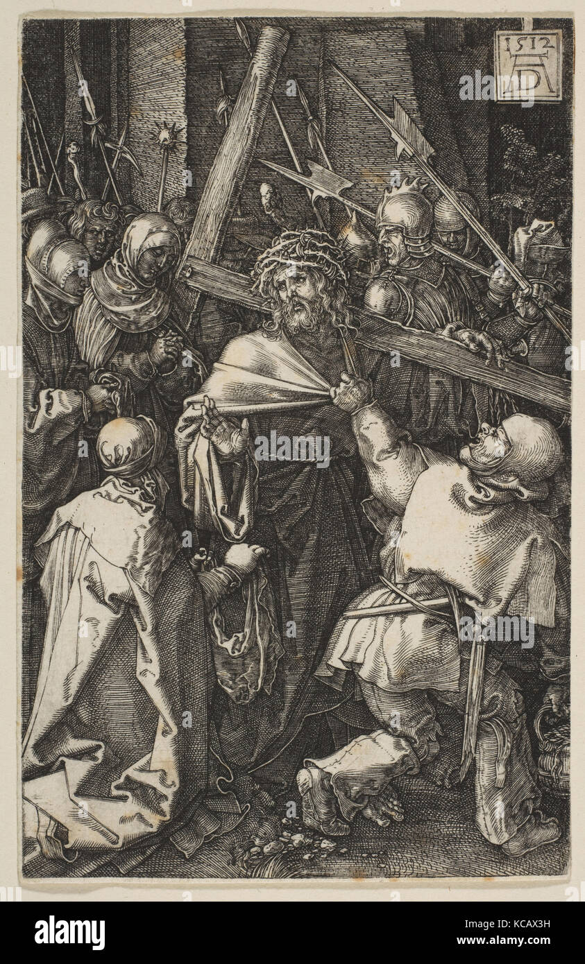 Cristo che porta la croce, dalla passione, Albrecht Dürer, 1512 Foto Stock