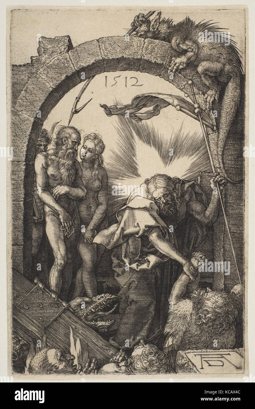 Cristo nel Limbo, dalla passione, Albrecht Dürer, 1512 Foto Stock