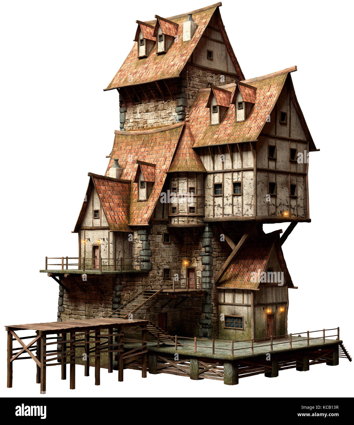 Grande edificio fantastico Foto Stock