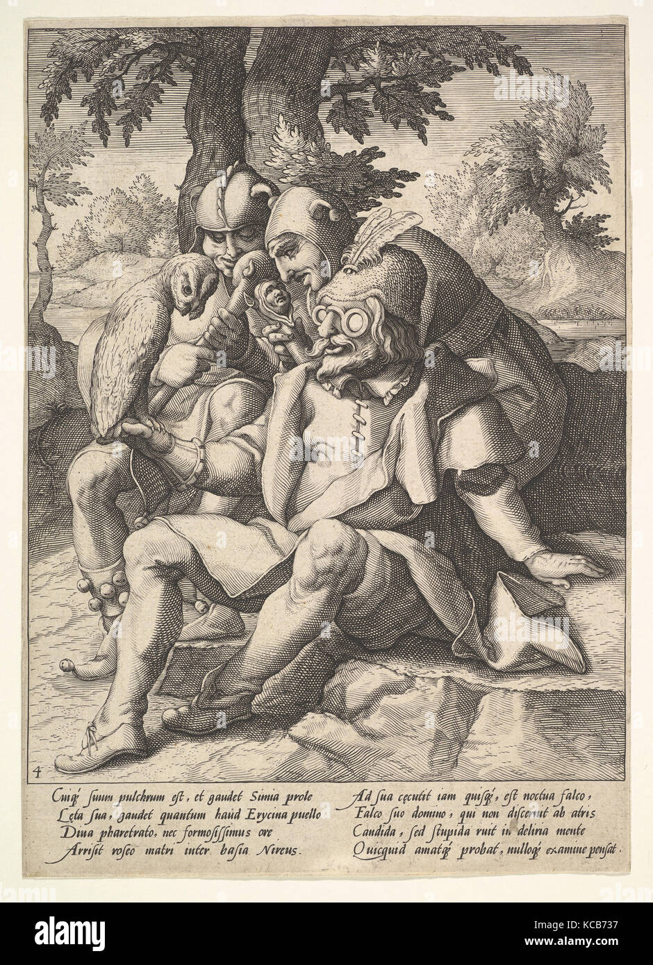 La saggezza degli stolti, da sei proverbi, Jacques de Gheyn II Foto Stock