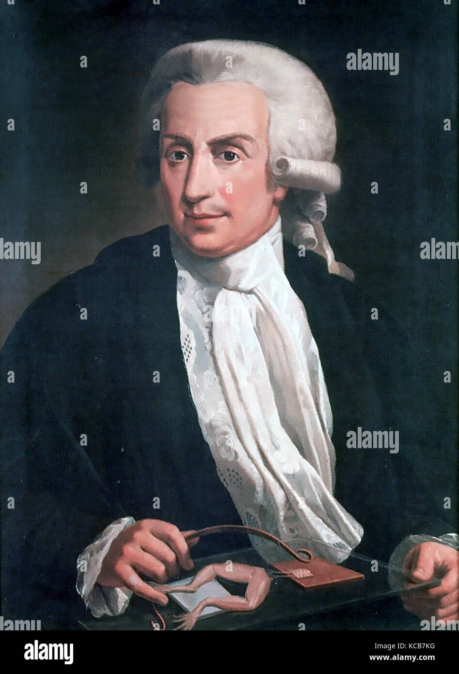 Luigi GALVANI (1737-1798) biologo, medico e filosofo italiano. Artista sconosciuto Foto Stock