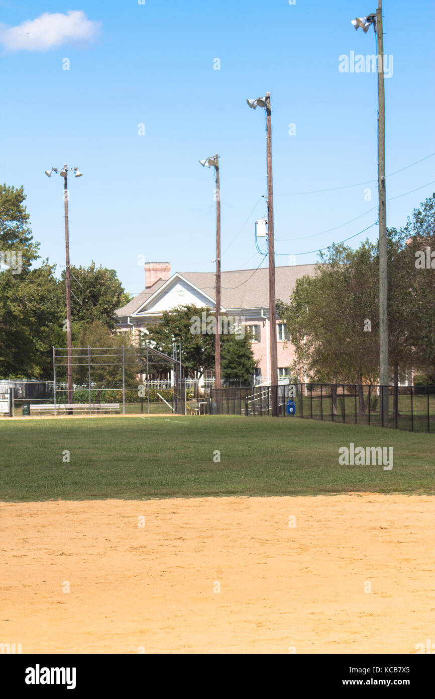 campo di baseball Foto Stock
