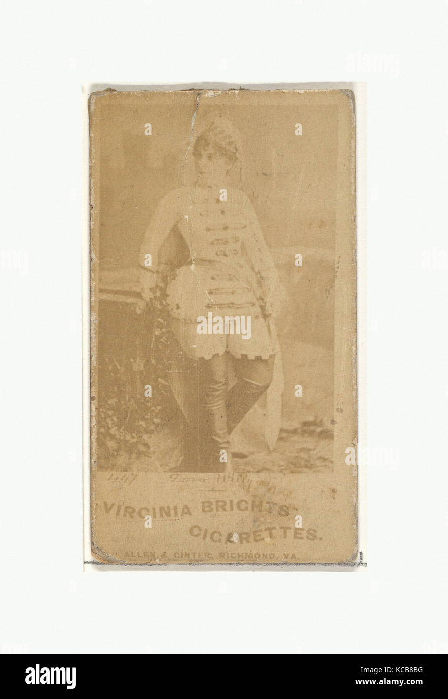 Card 447, Dana Willy, da attori e attrici serie (N45, Tipo 1) per Virginia luminose sigarette, ca. 1888 Foto Stock