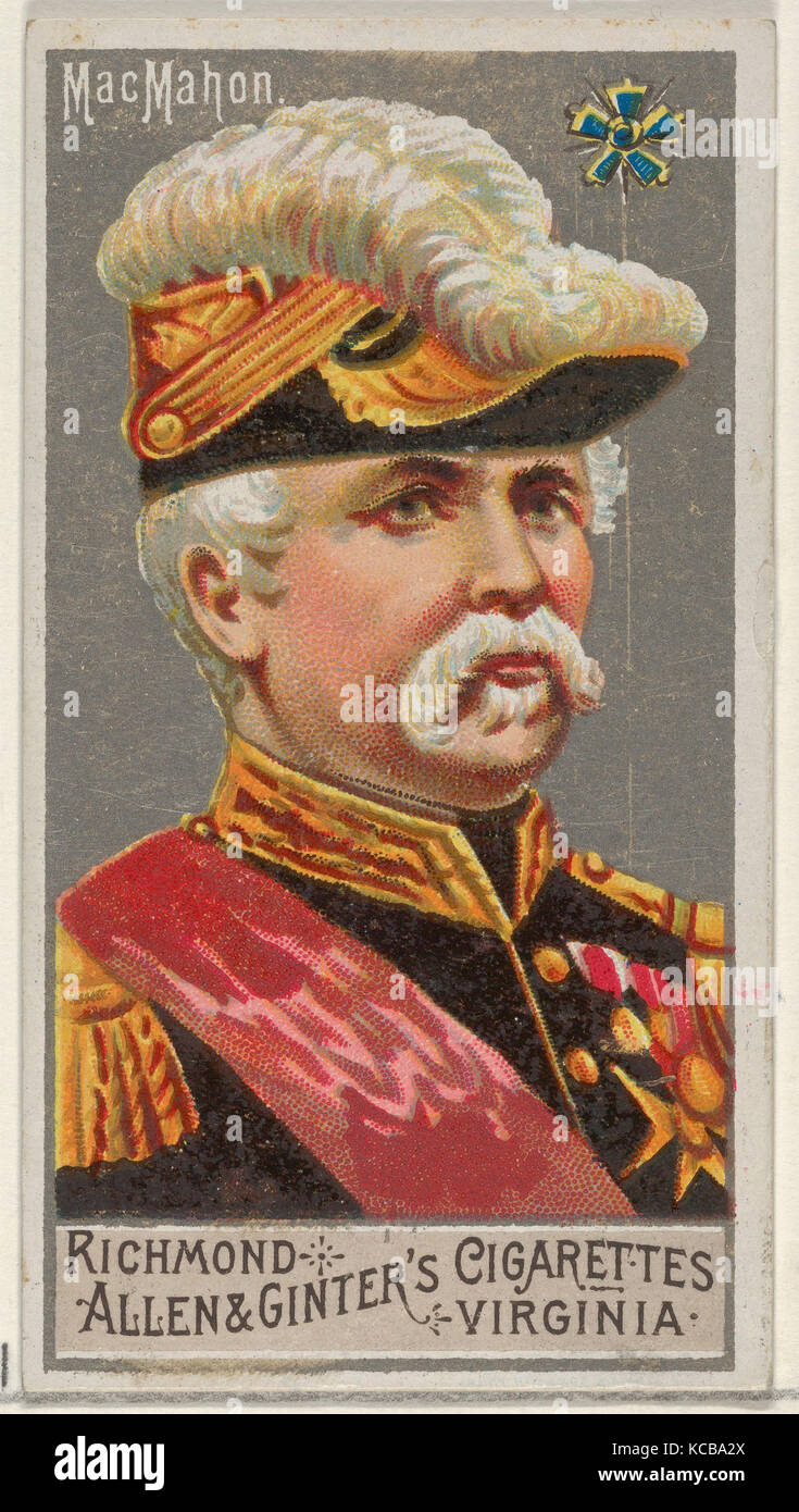 MacMahon, dalla grande serie generali (N15) per Allen & Ginter marche di sigarette, 1888 Foto Stock