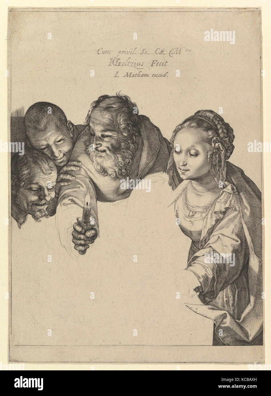 La Adorazione dei pastori, Hendrick Goltzius, ca. 1599 Foto Stock