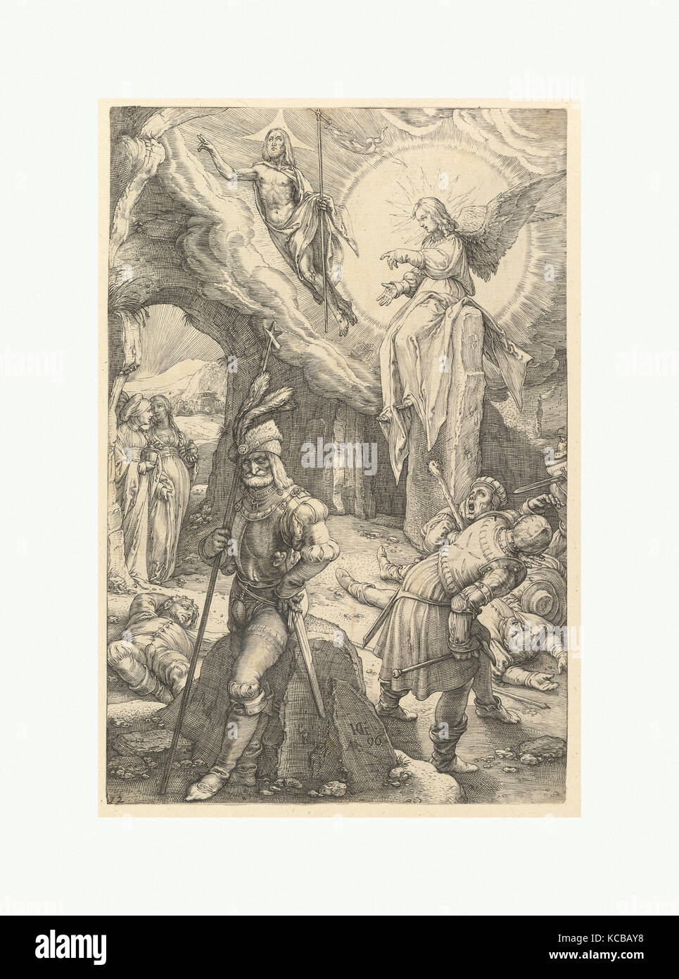 La Risurrezione dalla passione di Cristo, Hendrick Goltzius, 1596 Foto Stock