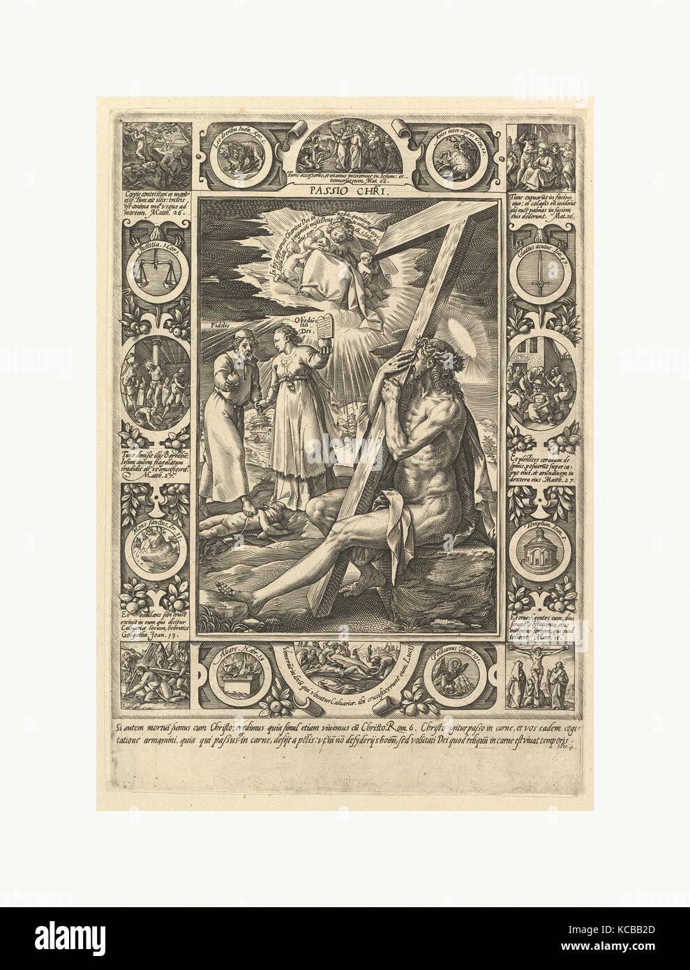 Passio Christi, dalle scene allegoriche della vita di Cristo, Hendrick Goltzius, n.d Foto Stock