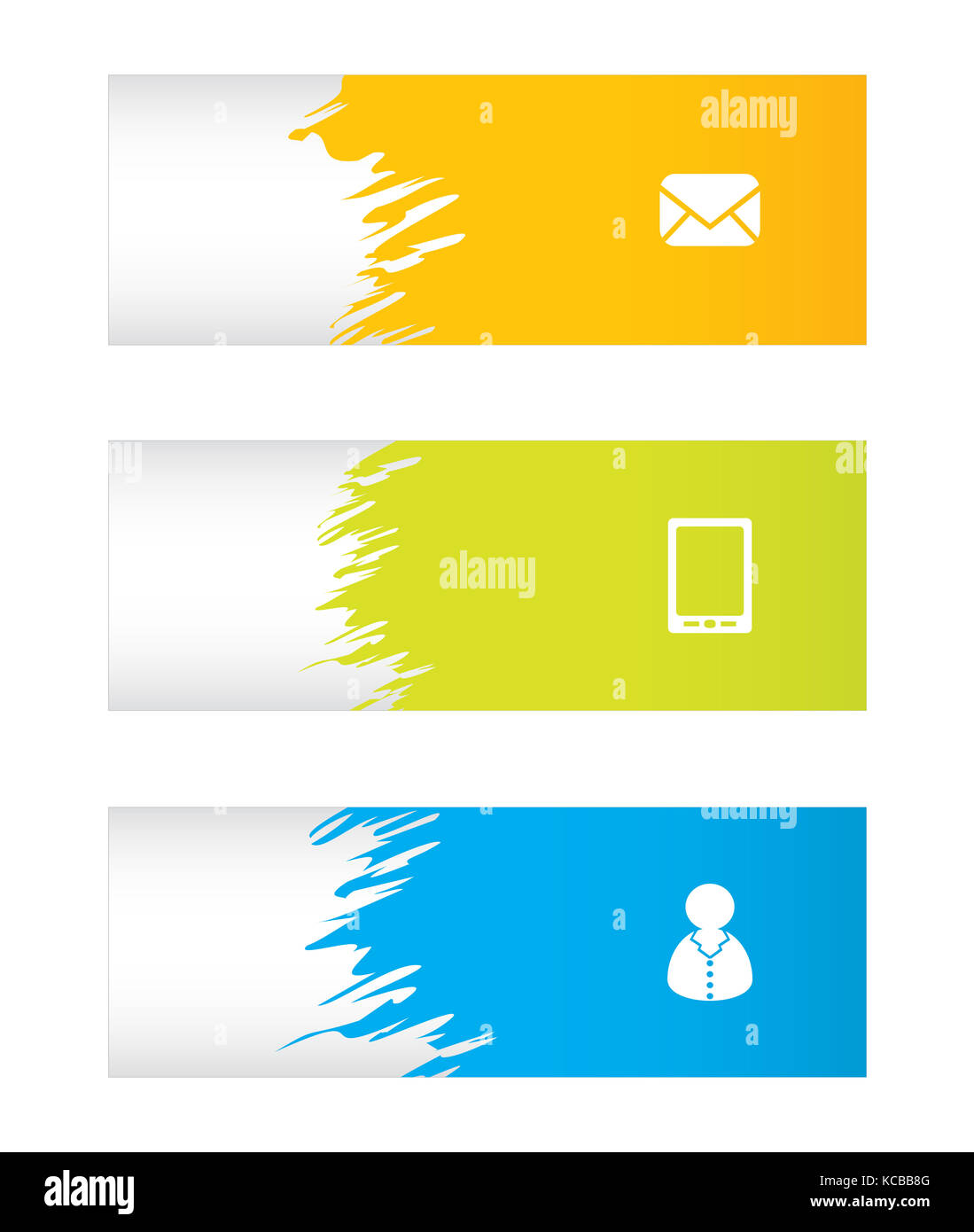 Speciale design di banner, business flyer Foto Stock