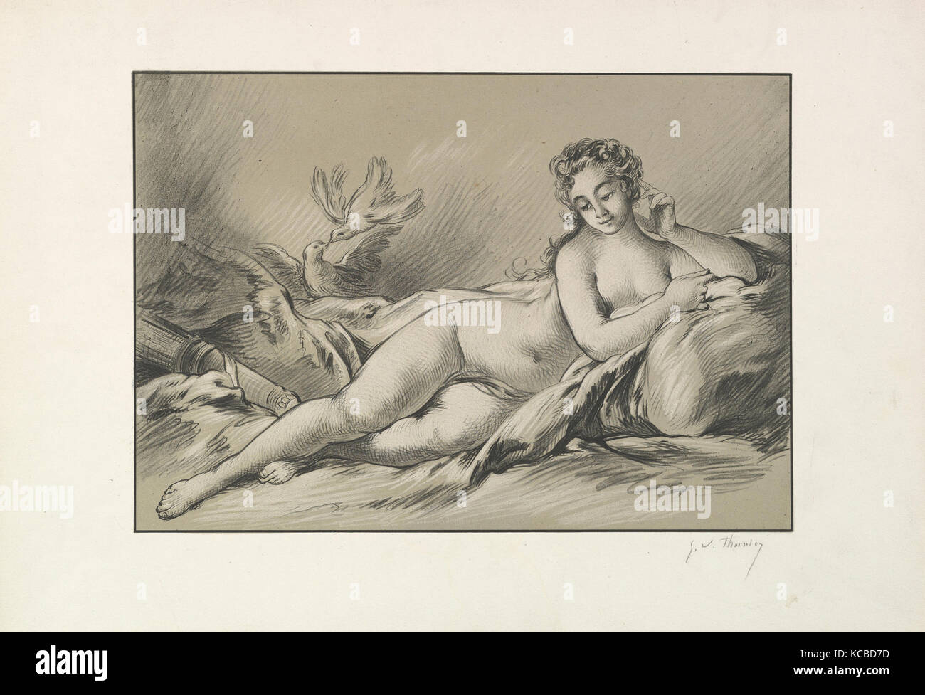 Venere reclinabili, George William Thornley, tardo XIX secolo Foto Stock