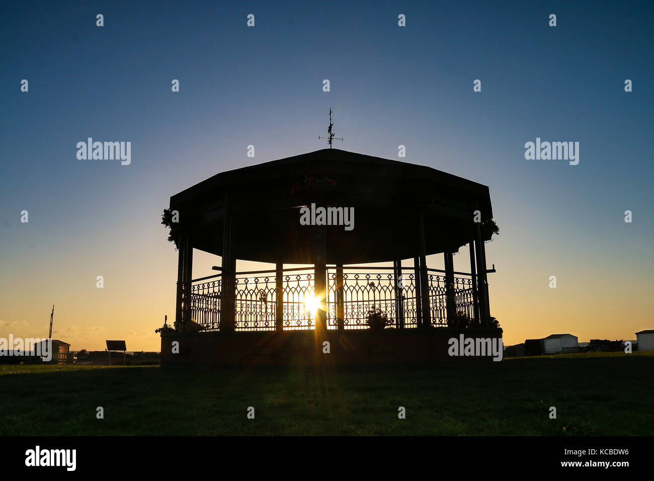 Walmer memorial bandstand - Alba Foto Stock