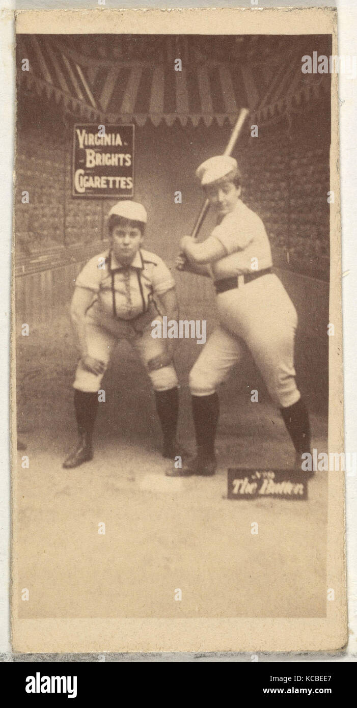 La pastella, dalla ragazza di giocatori di baseball di serie (N48, Tipo 2) per Virginia luminose sigarette, 1886 Foto Stock