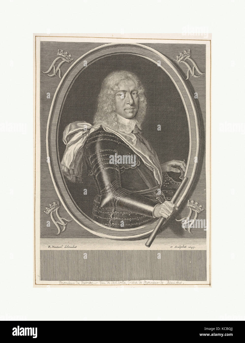 Louis de Bourbon-Vendôme, Duc de Mercoeur, Robert Nanteuil, 1649 Foto Stock