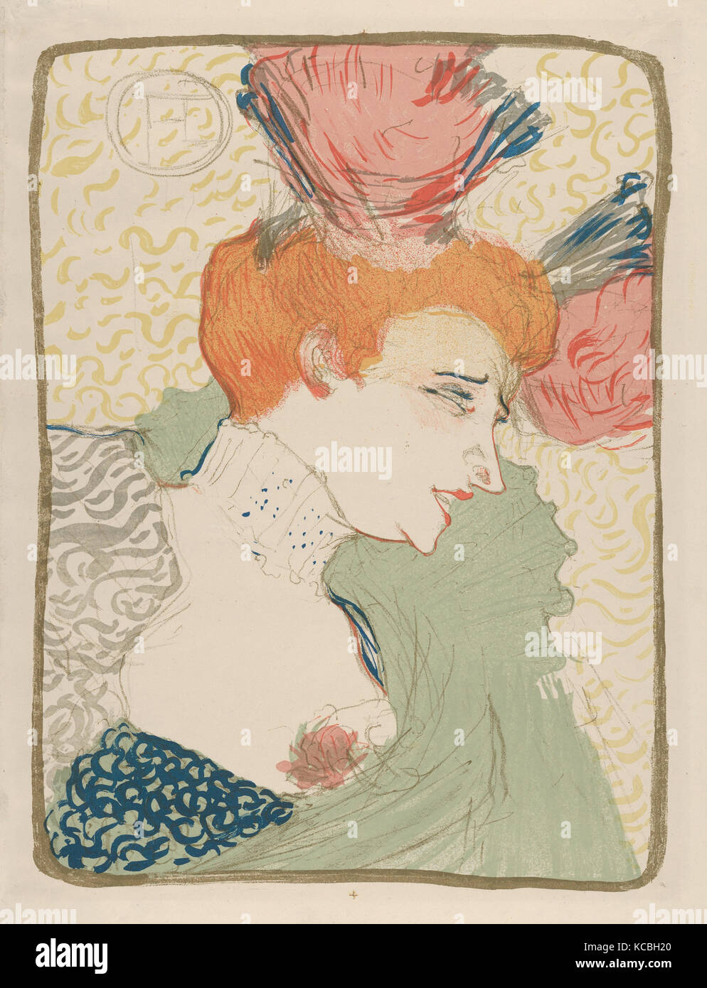 Busto di Mademoiselle Marcelle mutuante, Henri de Toulouse-Lautrec, 1895 Foto Stock