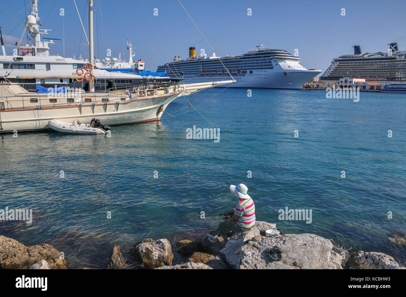 Rodi, Grecia Foto Stock