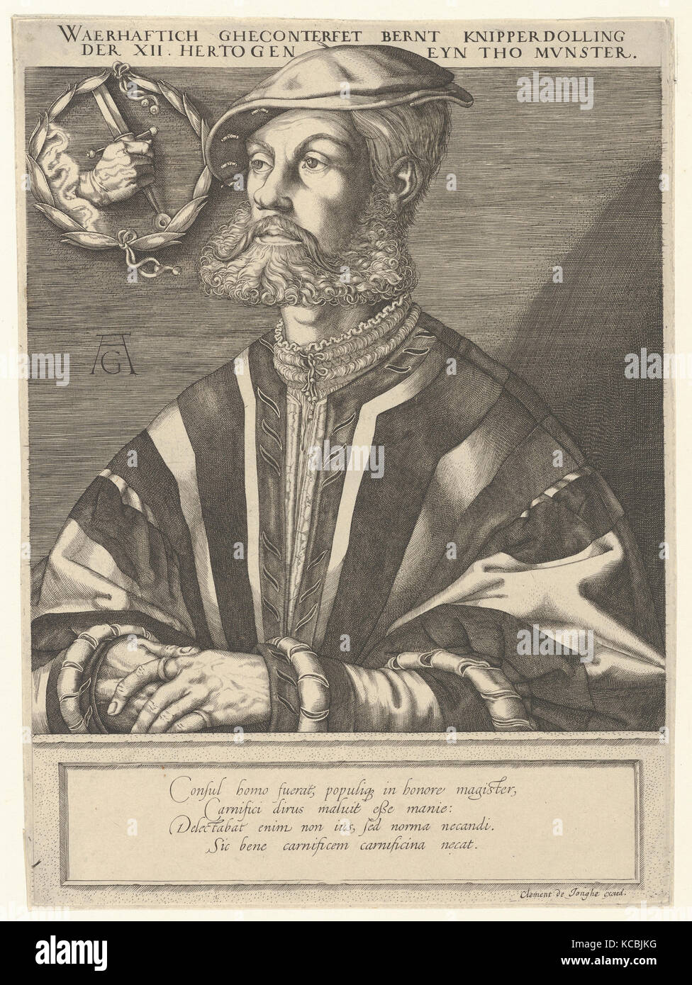 Copia di Bernt Knipperdolling, Clement De Jonghe, 1536 Foto Stock